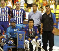 Tiago Sousa, Emanuel García, 1º plano; Ricardo Figueira, Reinaldo Ventura, Franklim Pais, - , em pé